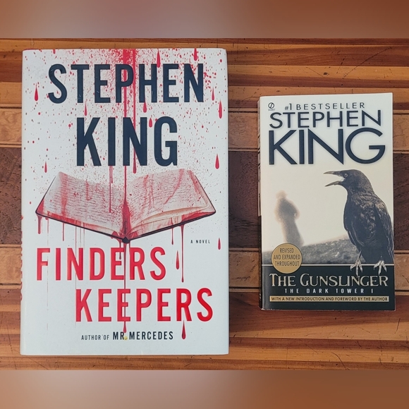 Stephen King Finders Keepers Hardcover First Edition & The Gunslinger Paperback - Picture 1 of 10